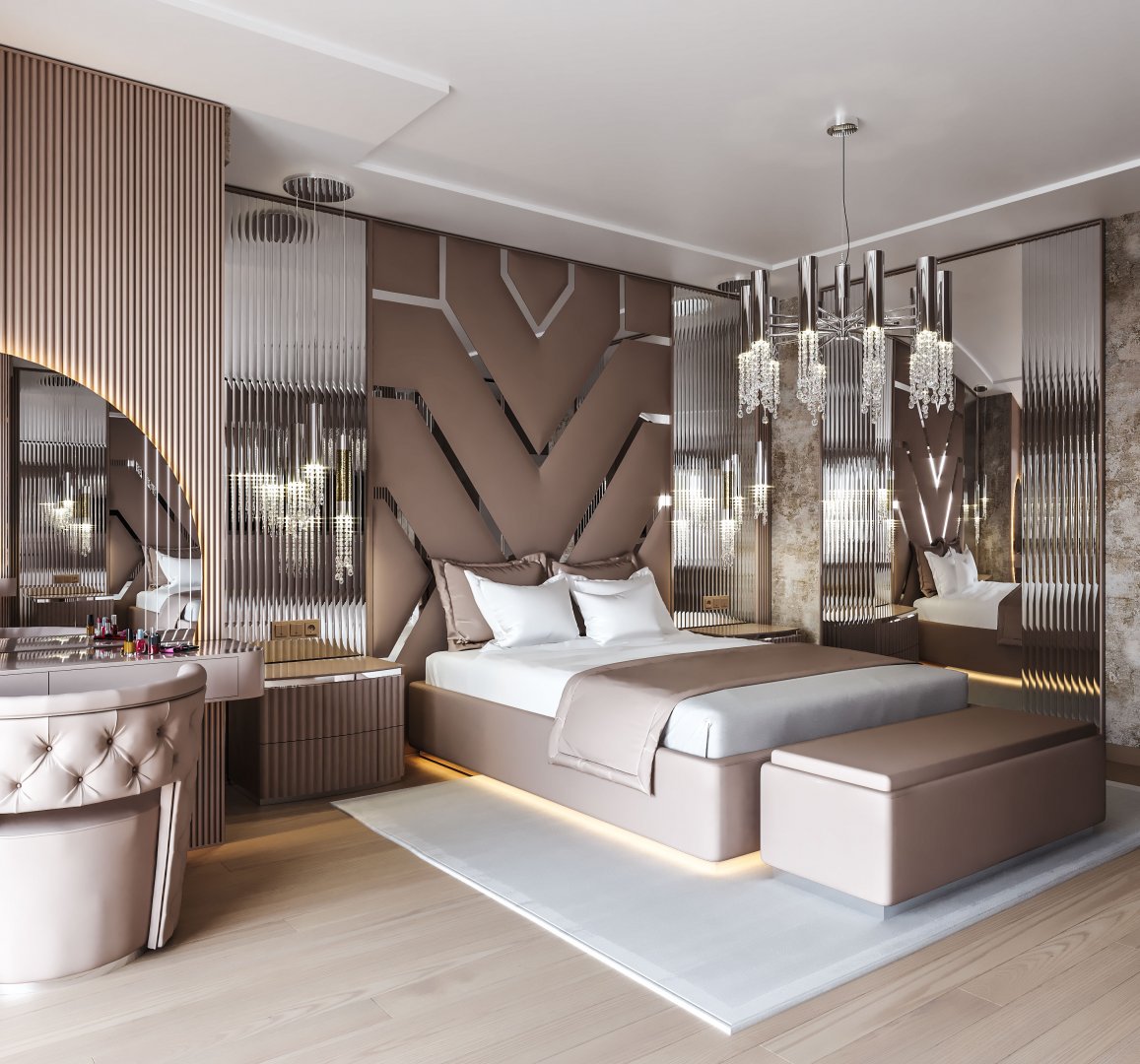 Lüks Yatak Odası Projesi | Elano Luxury Furniture - Masko - Modoko
