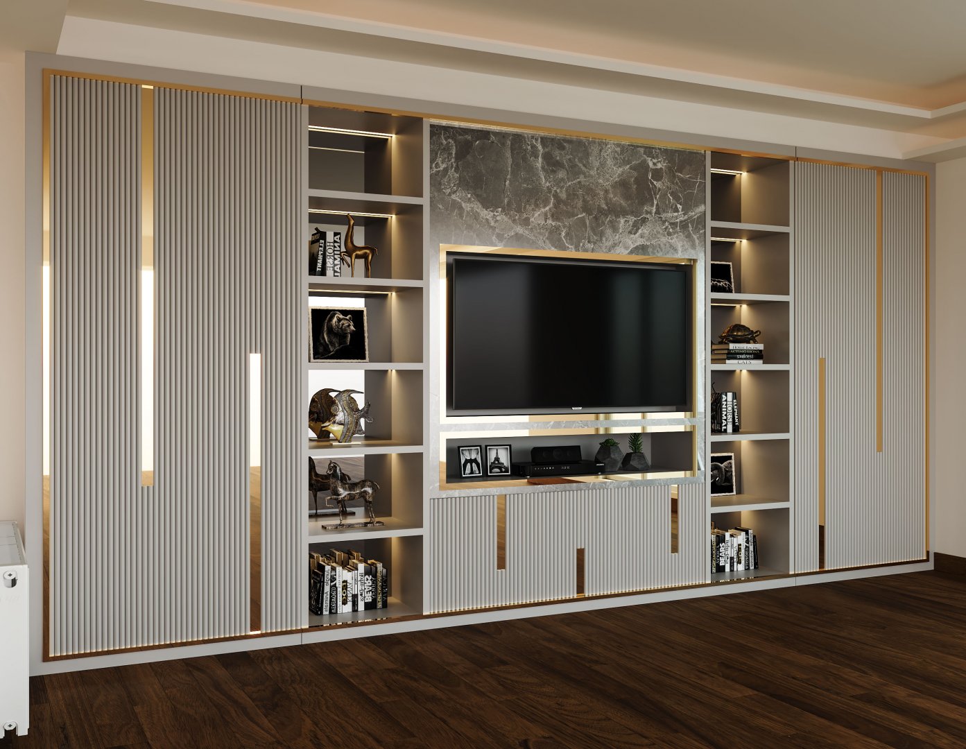 Tv Ünitesi Projesi | Elano Luxury Furniture - Masko - Modoko