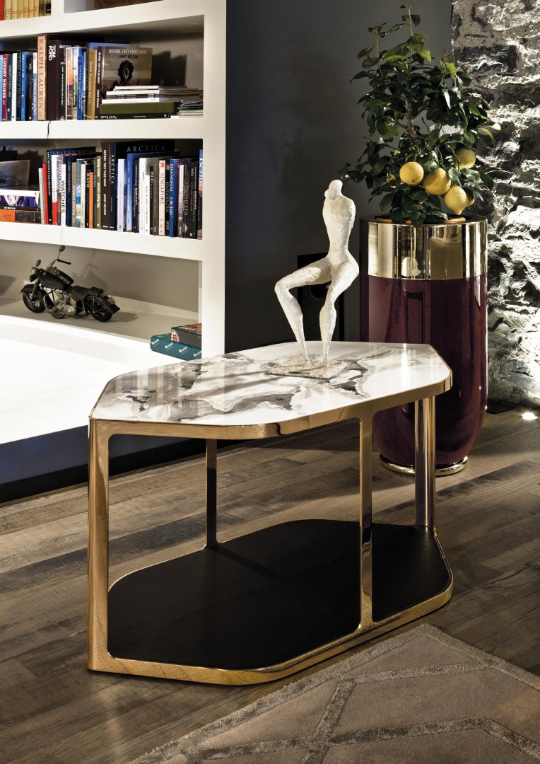 Vira Sehpa Gold | Elano Luxury Furniture - Masko - Modoko